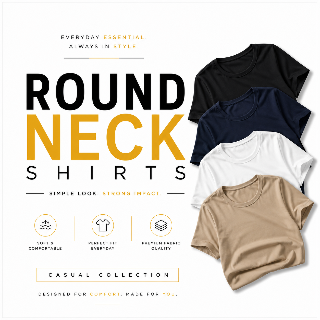 Round Neck Shirts
